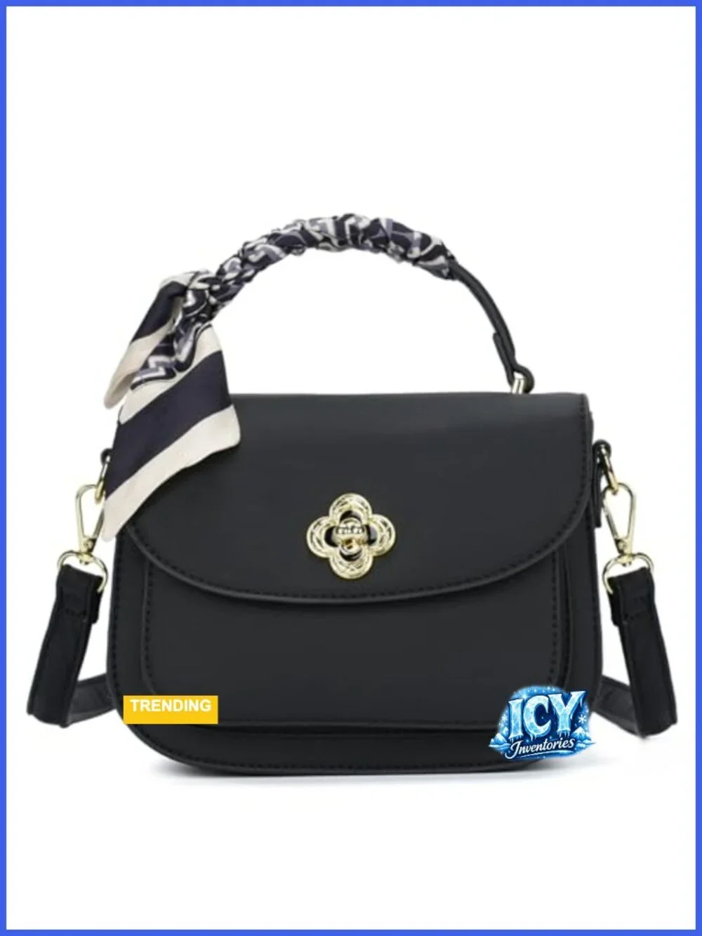 Women's Vintage Crossbody Satchel Top-Handle Handbag with Adjustable Strap,